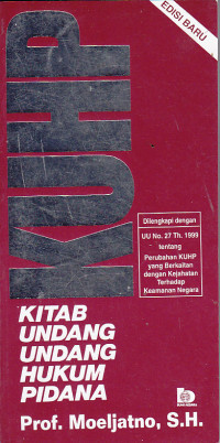 Image of KUHP: Kitab Undang-Undang Hukum Pidana