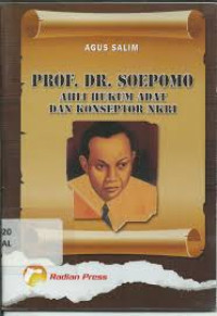 Prof. DR. Soepomo Ahli Hukum Adat dan Konspetor NKRI