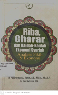 Riba Gharar dan Kaidah-kaidah Ekonomi Syariah